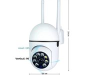 BIT Cámara De Seguridad Exterior Wifi 5G 1080P IP Monitorización Inalámbrica Con Alarma De Traccióne Zoom 4.0X Protección Y Vigilancia Doméstica Impermeable