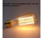 Edison Bulb E27 Warm white 40W 60W ST64 G95 G80 G125 220V Carbon Retro Light Bulb Tungsten Silk Light  Bar Window Decoration