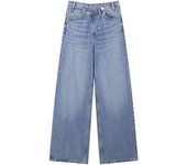 TRAF Women's Basic Hundred Jeans New Fashion Asymmetric Design High Waist Wide Leg Trousers Casual Women's Straight Leg Jeans