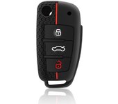 Silicone Car Key  Fob Cover For Audi A1 A3 A6 C5 C6 Q3 Q2 Q7 TT TTS R8 S3 S6 RS3 RS6 A4