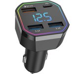 Cargador de teléfono para coche USB de 4 puertos-Carga rápida PD/QC3.1