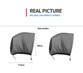 Enerfero Parasol de Coche Bebé, 2Pcs,Cortinas Lateral para Coche, Mosquitera para Coche, Doble Tejido para Máxima Protección contra Rayos UVA, Fácil instalación