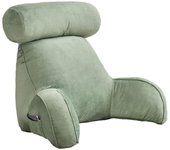 Reading Pillow, Backrest Pillow,back Rest Pillow For Sitting In Bed,large Adult Backrest With Arms,side Pockets, Detachable Neck Roll For Reading/watc，75*40*40cm