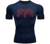 Gym Workout Rash Guard for Men Athletic Quick Dry Compression Shirts Berserk Print Tshirts Tees Tops Undershirts Baselayers