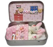 Easter Bunny Stuffed Animal Little Pocket Rabbit in A Tin Stuffed Tiny Bunny Little Bunny Toys Worr