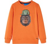 Sudadera Infantil Naranja Dark 104