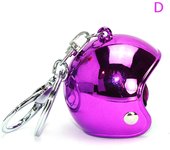 New Motorcycle Safety Helmet Keychain Female Men's Hard Hat Heavy Metal Rock Car Keychain Bag Keychain Jewelry Gift