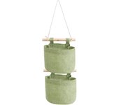 Bolsa de almacenamiento para colgar en la pared o en la puerta del hogar, organizador apilable, contenedor para artículos diversos, bolsillos para revistas, suministros para el dormitorio (color: verde 2)