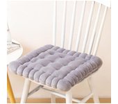 Cojín de meditación con forma de galleta, redondo, cuadrado, para silla, sala de estar, balcón, oficina, sofá, yoga, 40 cm (cuadrado, marrón claro).