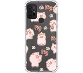 Tumundosmartphone Funda Silicona Antigolpes para Motorola Moto G10 / G20 / G30 diseño Cerdos Dibujos