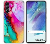 Funda Silicona para Samsung Galaxy S21 FE 5G diseño Mármol 15 Dibujos