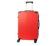 DAM Maleta mediana trolley rígida ultraligera, de ABS de alta resistencia con esquinas reforzadas. Cerradura numérica y 4 ruedas dobles extraíbles y giratorias 360°.   42x25x67Cm