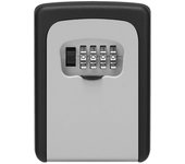 Indoor or outdoor 4-digit combination wall mounted plastic key lock box, can hold up to 5 hotel keys, suitable for public places such as offices and commercial areas