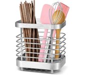Estante de almacenamiento de cubiertos de acero inoxidable, escurridor de cubiertos antioxidante para fregadero, soporte para utensilios de cocina para guardar cuchillos, tenedores y palillos
