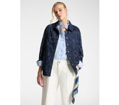 Elena Mirò - Camisa Vaquera con diseño de follaje