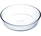 Molde Tarta Redondo Hondo Ô Cuisine Vidrio 23x23x6cm Transparente Brillo Resistente Rayaduras
