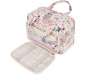 Bolsa de Maquillaje Organizador de Cosméticos para Mujeres y Niños Neceser (Gris Azul)