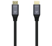 AISENS - Cable HDMI V2.1 Ultra Alta Velocidad / HEC 8k@60Hz 48Gbps, A/M-A/M, Gris/Negro, 1.0m A150-0426