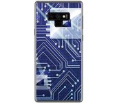 Tumundosmartphone Funda Gel Tpu para Samsung Galaxy Note 9 Diseño Circuito Dibujos