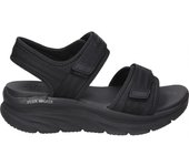 SKECHERS | Sandalias Skechers D'Lux Walker Adored Days para Mujer – Sandalias en Color Negro – Sandalia con Velcro – Con Plataforma Cómoda – Casual – Arch Fit – Vegan – Relaxed Fit – Apto para Lavadora – Modelo 119823-BBK