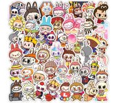 10/30/50pcs Labubu Monster Cartoon Waterproof Stickers Pack Cute Water Bottle Laptop Skateboard Scrapbook Anime Accessories