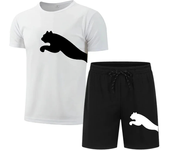 Men's casual fashion Summer mesh suit Men's quick drying Breathable sports suit Short sleeve T-shirt suit men's jogging suit