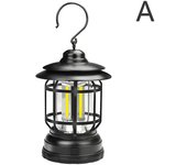 Porcheddu retro tienda camping luz LED al aire libre portátil recargable lámpara de noche nuevo
