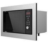 CECOTEC 01389 Microondas digital encastrable con capacidad de 23 litros en color plateado GrandHeat 2350