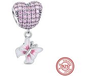 Hot Sales Fit Pandora Original Bracelet Fashion Fish Bone Lipstick Glasses 925 Silver Charm Bead Fine Birthday Jewelry For Women