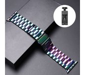Stainless Steel Strap For Apple Watch Ultra 2 49mm 45mm 41mm 40mm 44mm Watch Strap Metal Bracelet For iWatch Series 9 8 7 6 5 4