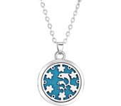 New Stainless Steel Fashion Tree Of Life Aromatherapy Necklace Essential Oil Diffuser Perfume Locket Pendant Women Jewelry Gift