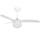 Ventilador de techo con luz Orbegozo CP 75120, 3 velocidades de ventilación, 3 aspas, mando a distancia, 120 cm de diámetro, 65 W