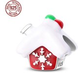S925 Sterling Silver Winter Snowman Christmas Tree Pendant Charms Fit Original Pandora Bracelet For Women Birthday Jewelry Gift