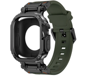 Silicone Strap+TPU Case for Apple Watch Band Ultra2 10 46mm 49mm 44mm 45mm Protector Cover Bracelet for IWatch Series 9 8 7 6 SE