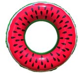 Flotador inflable para piscina, flotador inflable gigante para piscina con forma de sandía, flotador inflable para piscina con forma de fruta, anillo de natación para playa al aire libre de verano (120 cm)