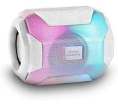 Mars Gaming MSBAXW, Altavoz Bluetooth RGB, Compacto,10W, USB/MicroSD/Radio, Blanco