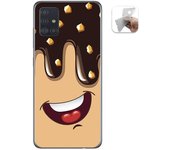 Tumundosmartphone Funda Gel Tpu para Samsung Galaxy A51 diseño Helado Chocolate Dibujos