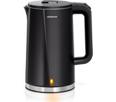 AIGOSTAR Hervidores de Agua Eléctricos con Acero Inoxidable,  Doble Protección Contra El Escaldado, Ebullición Rápida, ( 1,7L 2200W)