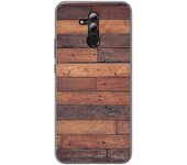 Tumundosmartphone Funda Gel Tpu para Huawei Mate 20 Lite diseño Madera 03 Dibujos