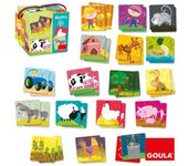 GOULA JUEGO DE MESA MEMO GRANJA MEMO 16x16x16 Cms.