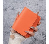 Vintage Solid Color Short Wallet, Portable Bifold Coin Purse, Women's Credit Card Holder