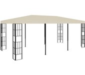 vidaXL Cenador Playa Exterior Gazebo Parasol Quiosco Jardín Patio Cubre Color Crema,  Antracita, y mas