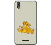 Tumundosmartphone Funda Gel Tpu para Wiko Lenny4 Plus Diseño Leones Dibujos
