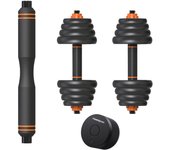 Kit de pesas 35 kg Xiaomi Fed: mancuernas (pesos + barras) + barra + sensor smart