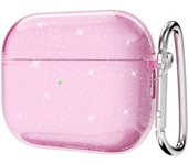 Bling Glitter Soft TPU Earphone Case for Airpods 4 2024 Pro 2 2nd Generation Air Pods 3 1 3rd Gen Cover with Keychain Accessory