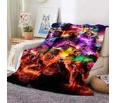 Marvel The Avengers Blanket for Sofa Soft Flannel Throw Fluffy Bed Blanket New Born Winter Children Blanket Baby Gift Miniso
