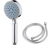 Alcachofa de Ducha, Cabeza de Ducha Ahorro de Agua Extraíble, Spray Ducha Alta Presión, Cabezal de Ducha de Mano con 5 Chorros Ajustables, telefono de ducha, telefonillo para baño, rociador de ducha regulable (Con manguera de 1.5m o 2m OPCINAL)