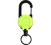 1-50Pc Heavyduty Retractable Keychain 24Inch Wire Rope Badge Reel Clip Wire Antitheft Easy Pull Up Rope Elastic Keychain Camping