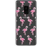 Tumundosmartphone Funda Gel Transparente para Samsung Galaxy S9 Diseño Flamenco Dibujos