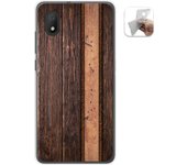 Tumundosmartphone Funda Gel Tpu para Alcatel 1B 2020 diseño Madera 05 Dibujos